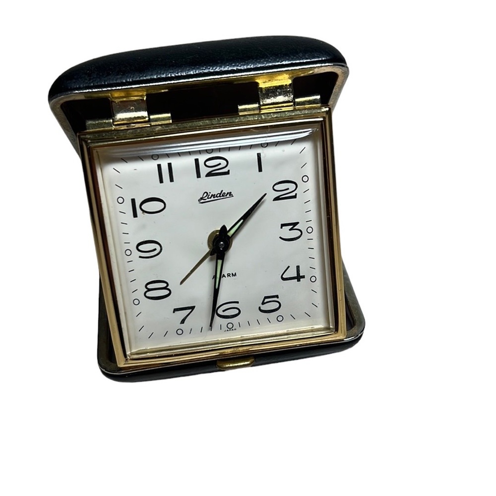 Vintage Linden travel alarm clock CM11